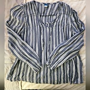 Old Navy Striped Blue and White Women's Top. Size XS